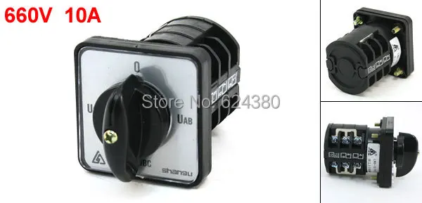 LW8-10/YH3.3 660V 20A Panel Mount Four 4 Position Universal Rotary Cam Combination Changeover Switch 12 Screw Terminals
LW8-10/YH3.3 660V 20A Panel Mount Four 4 Position Universal Rotary Cam Combination Changeover Switch 12 Screw Terminals