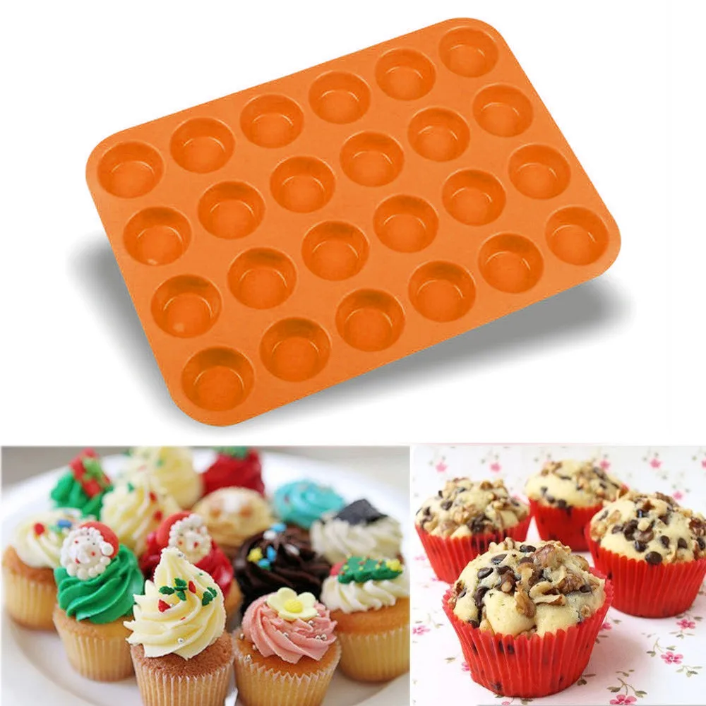 Saingace silicone Cake Baking Pan Mold 24 Cavity Nonstick Muffin Cupcake Tray Mould U71215
Saingace silicone Cake Baking Pan Mold 24 Cavity Nonstick Muffin Cupcake Tray Mould U71215