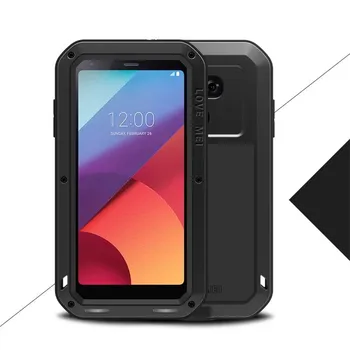 Love Mei Waterproof Shockproof Rugged Tempered Glass Cover Straight Metal Aluminum Case For LG G6 
Love Mei Waterproof Shockproof Rugged Tempered Glass Cover Straight Metal Aluminum Case For LG G6