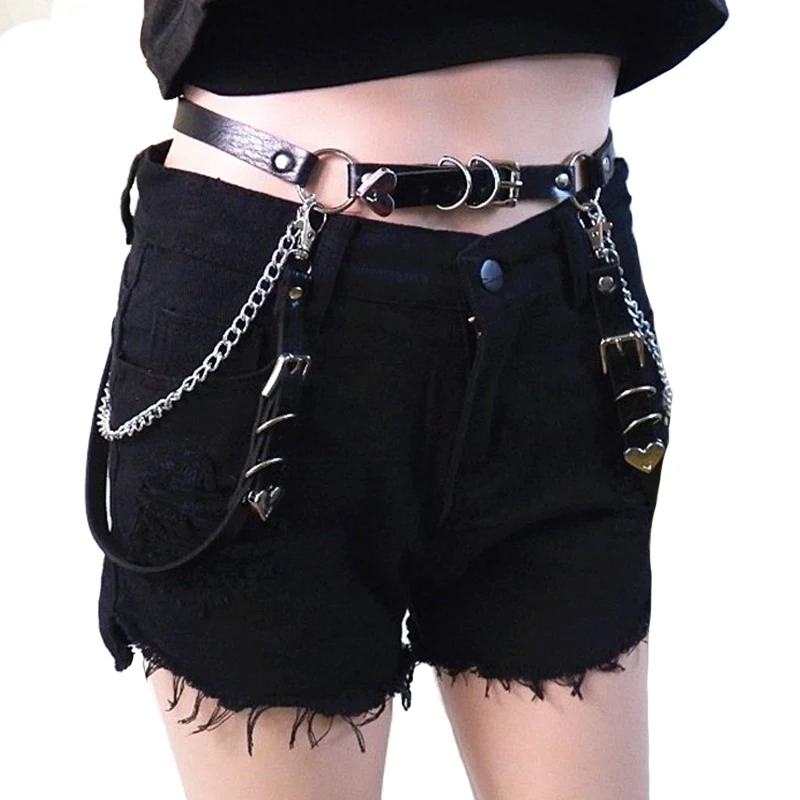 New men women Punk tassel Chains Fashion Rock Unisex Hip-hop pu leather harness belts Pants metal Chain Gift Waist Accessories
New men women Punk tassel Chains Fashion Rock Unisex Hip-hop pu leather harness belts Pants metal Chain Gift Waist Accessories