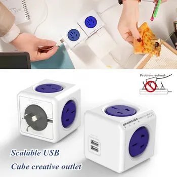 Cube Socket USB Ports Adapter Power Switched Socket Expandable Multifunction Multi USB Splitter
Cube Socket USB Ports Adapter Power Switched Socket Expandable Multifunction Multi USB Splitter