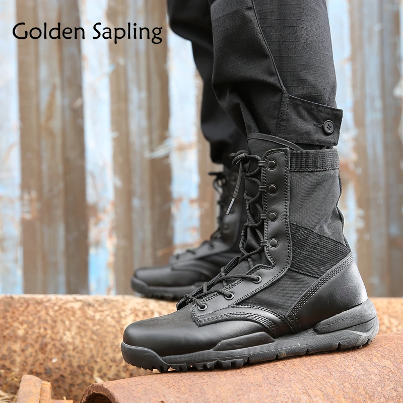 Golden Sapling Tactical Boots Military Men Hiking Shoes Breathable Hunting Boots Waterproof Mountain Outdoor Shoes Man Sneakers
Golden Sapling Tactical Boots Military Men Hiking Shoes Breathable Hunting Boots Waterproof Mountain Outdoor Shoes Man Sneakers