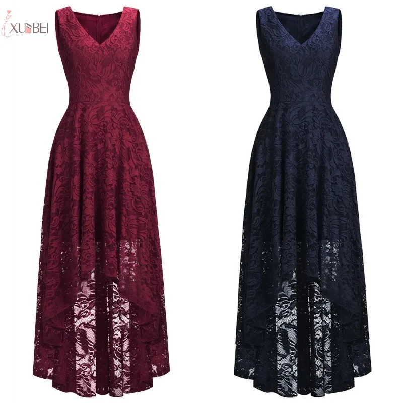 Burgundy Short Lace Bridesmaid Dress 2019 Plus Size High Low Sleeveless Wedding Party Dress robe demoiselle d'honneur
Burgundy Short Lace Bridesmaid Dress 2019 Plus Size High Low Sleeveless Wedding Party Dress robe demoiselle d'honneur