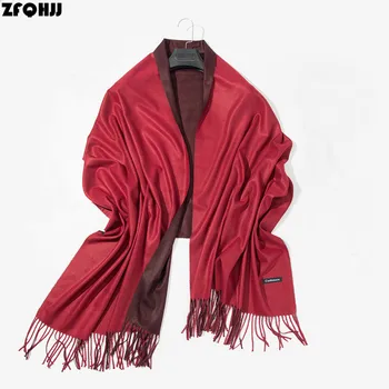 ZFQHJJ Women Cashmere Scarf Winter Warm Tassels Oversize Blanket Pashmina Wraps Scarves 200x70cm Double Colors Double Use Shawls
ZFQHJJ Women Cashmere Scarf Winter Warm Tassels Oversize Blanket Pashmina Wraps Scarves 200x70cm Double Colors Double Use Shawls