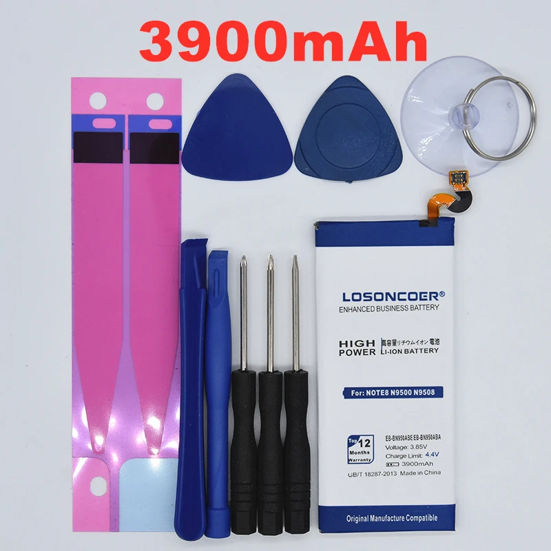 100% Original LOSONCOER 3900mAh EB-BN950ABE For Samsung GALAXY N950F N950D Note 8 N9500 N950N N950FD N9508 N950J N950U Battery
100% Original LOSONCOER 3900mAh EB-BN950ABE For Samsung GALAXY N950F N950D Note 8 N9500 N950N N950FD N9508 N950J N950U Battery