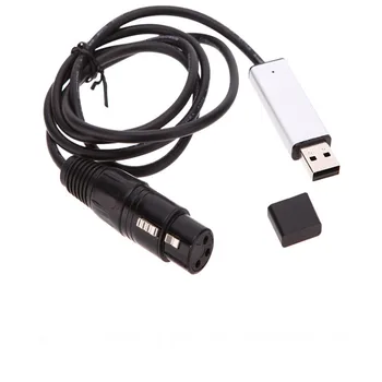 USB to DMX Interface Adapter Controller DMX512 Computer Stage-Lighting Control USB A male Metal Shell to Din 3pin Female Adapter
USB to DMX Interface Adapter Controller DMX512 Computer Stage-Lighting Control USB A male Metal Shell to Din 3pin Female Adapter
