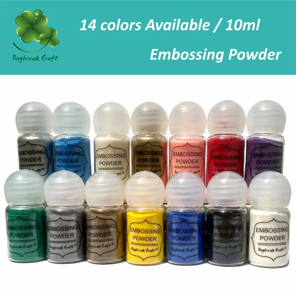 10ml DIY Metallic Paint Emboss Powder Shiny Colour Embossing Pigment Stamping Scrapbooking Craft
10ml DIY Metallic Paint Emboss Powder Shiny Colour Embossing Pigment Stamping Scrapbooking Craft