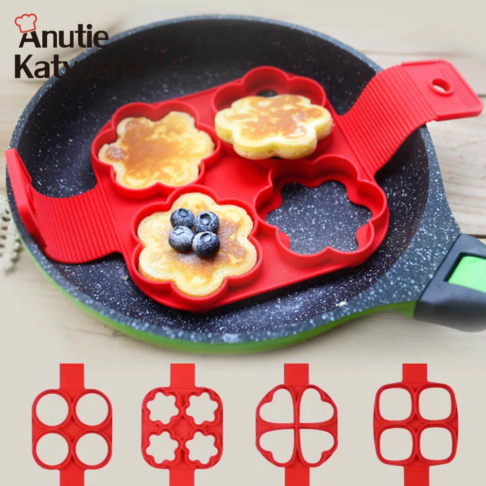 4 Holes Fantastic Frying Eggs Mold Silicone Non Stick Pancake Maker Creative Kitchen Cooking Tools Heart Shape Eggs Rings
4 Holes Fantastic Frying Eggs Mold Silicone Non Stick Pancake Maker Creative Kitchen Cooking Tools Heart Shape Eggs Rings