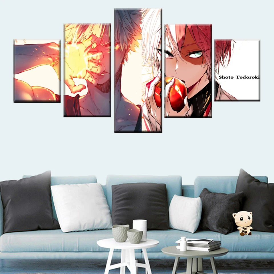 5 panel anime my hero college poster top canvas print decorative modular frame wall art picture
5 panel anime my hero college poster top canvas print decorative modular frame wall art picture