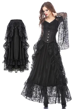 Darkinlove Women Gothic Eleglant Party Skirt Steampunk Retro Evenong Party Lace Long Skirt
Darkinlove Women Gothic Eleglant Party Skirt Steampunk Retro Evenong Party Lace Long Skirt