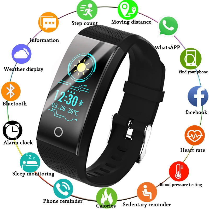 

BANGWEI Smart Watch Women Health Monitoring LED Color Screen Information Reminder Pedometer IP68 Waterproof Smart Sport Watch