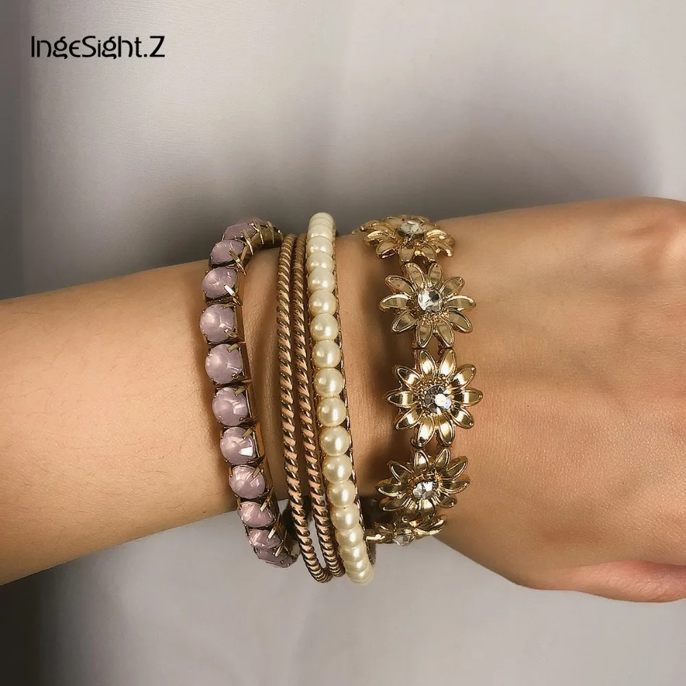 IngeSight.Z 5Pcs/Set Fashion Crystal Flower Bracelets Bangles Charm Purple Rhinestone Simulated Pearl Bracelet for Women Jewelry
IngeSight.Z 5Pcs/Set Fashion Crystal Flower Bracelets Bangles Charm Purple Rhinestone Simulated Pearl Bracelet for Women Jewelry