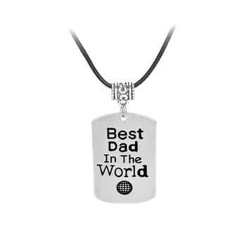 Vintage Men Necklace Letter best dad in the world Dog Pendant For Gifts Wholesale 12pcs/lot
Vintage Men Necklace Letter best dad in the world Dog Pendant For Gifts Wholesale 12pcs/lot
