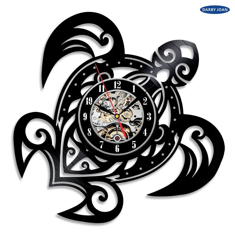 Vinyl Record Design Wall Clock Classic Wall Clocks Quartz Mechanism Black Turtle Vinyl Record wall clock reloj
Vinyl Record Design Wall Clock Classic Wall Clocks Quartz Mechanism Black Turtle Vinyl Record wall clock reloj