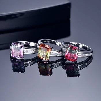 TKJ Real 100% 925 Sterling Silver Rings Tourmaline Stone Engagement Wedding Rings for Women Party Fine Jewelry
TKJ Real 100% 925 Sterling Silver Rings Tourmaline Stone Engagement Wedding Rings for Women Party Fine Jewelry