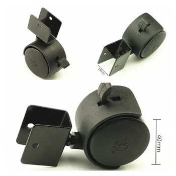 4pcs/Set Black 40mm Replacement Swivel Casters Furniture Office Chair Baby Crib Sofa Brake Plastic Rolling Roller Wheels Caster
4pcs/Set Black 40mm Replacement Swivel Casters Furniture Office Chair Baby Crib Sofa Brake Plastic Rolling Roller Wheels Caster