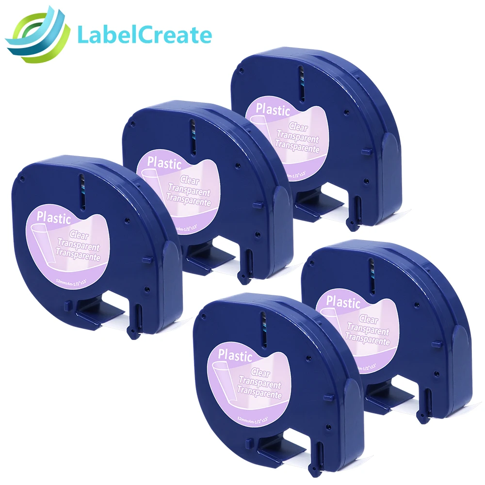 5 Packs Compatible for DYMO Letratag Tape 12267 Black on Clear 12mm Plastic for Dymo Letratag Label Printer DYMO Label Maker
5 Packs Compatible for DYMO Letratag Tape 12267 Black on Clear 12mm Plastic for Dymo Letratag Label Printer DYMO Label Maker