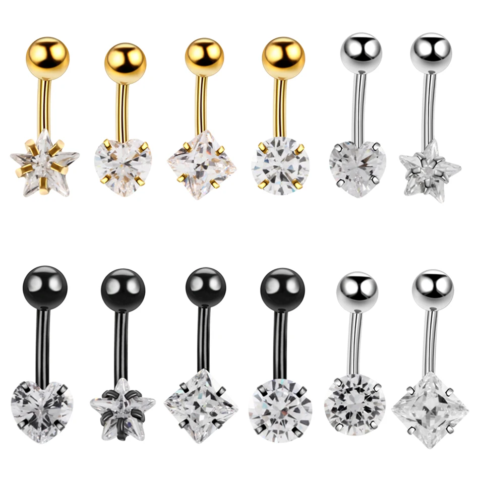 1PC Crystal Surgical Stainless Steel Belly Piercing Bell Button Rings Piercing Ombligo Navelpiercing Navel Rings Boday Jewelry
1PC Crystal Surgical Stainless Steel Belly Piercing Bell Button Rings Piercing Ombligo Navelpiercing Navel Rings Boday Jewelry