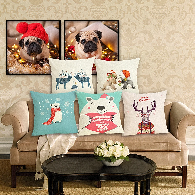 45x45 Christmas Bargo Housewear Creative Animal Chair Cushion Cover Soft Pillow Case Cojines Almofadas Cotton Linen Square
45x45 Christmas Bargo Housewear Creative Animal Chair Cushion Cover Soft Pillow Case Cojines Almofadas Cotton Linen Square