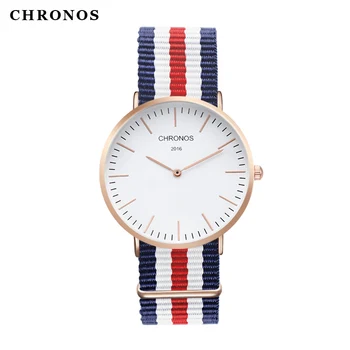 CHRONOS 2016 Mens Watches Top Brand Luxury Casual Quartz