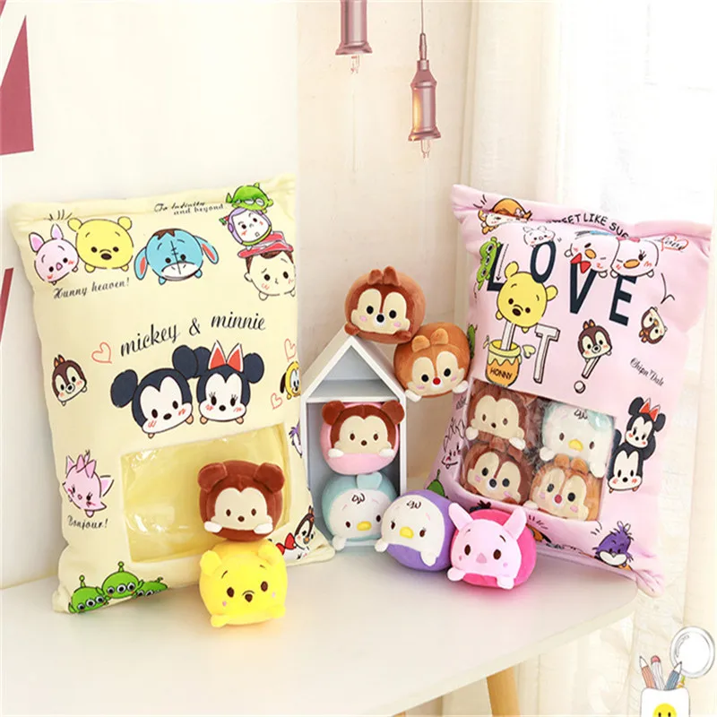 A Bag Of Mickey Mouse Minnie Mouse Donald Duck Piglet Eeyore Snack toys Plush Toy Pillow Storage box Bag 48cm*38cm
A Bag Of Mickey Mouse Minnie Mouse Donald Duck Piglet Eeyore Snack toys Plush Toy Pillow Storage box Bag 48cm*38cm