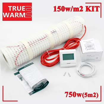 5SQM Electric Floor Heating Mats Kit For The Warm Floor, 2300V, 750W, Wholesale T150-5.0
5SQM Electric Floor Heating Mats Kit For The Warm Floor, 2300V, 750W, Wholesale T150-5.0