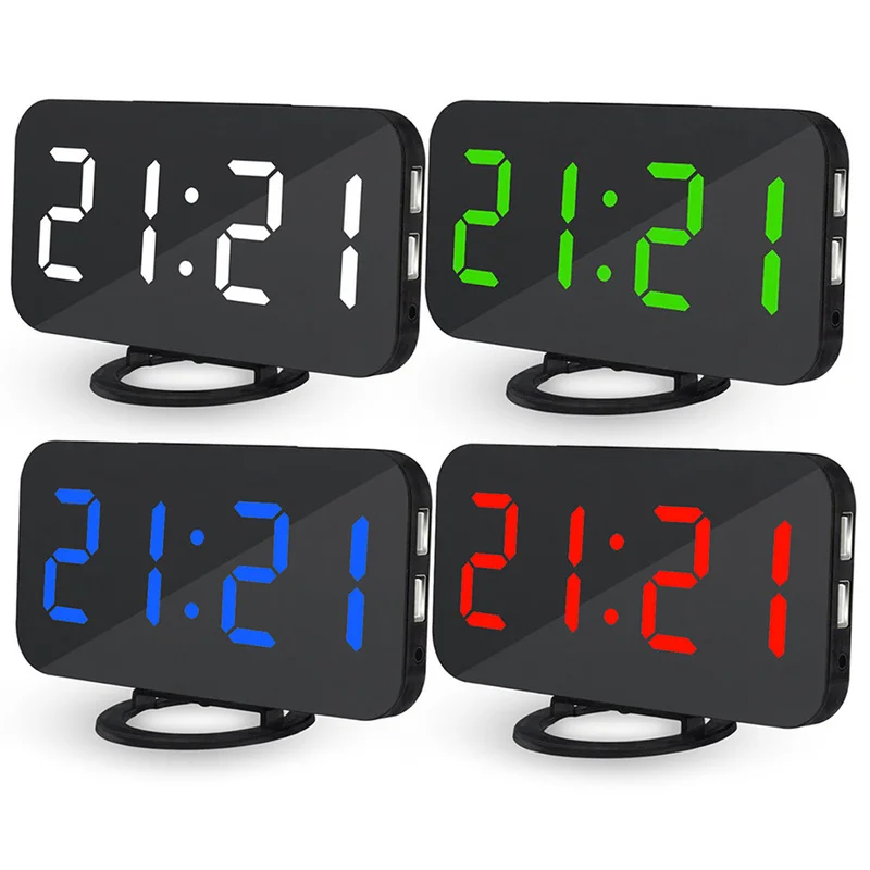 Electronic Watch Table Display Multifunction Snooze Night Large Number Display LED Desktop Alarm Clocks Despertador
Electronic Watch Table Display Multifunction Snooze Night Large Number Display LED Desktop Alarm Clocks Despertador
