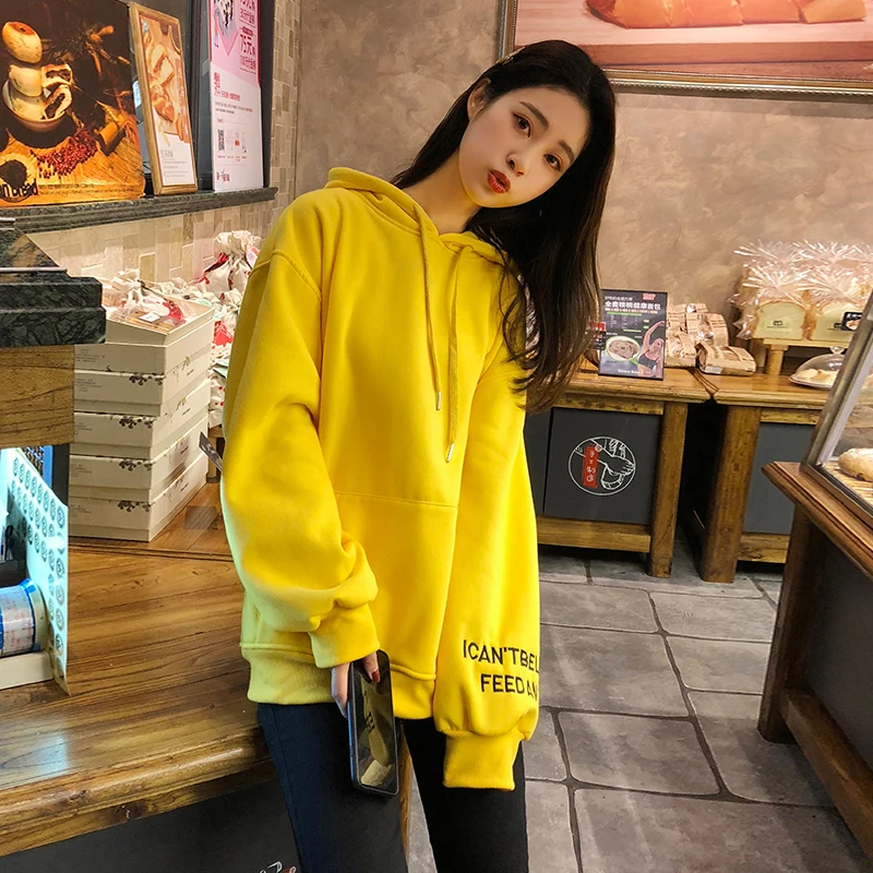 S-2XL Spring Autumn Fashion Tops Fleeces Women's Brand Long sleeve Korean Version Loose Hooded Pullovers
S-2XL Spring Autumn Fashion Tops Fleeces Women's Brand Long sleeve Korean Version Loose Hooded Pullovers