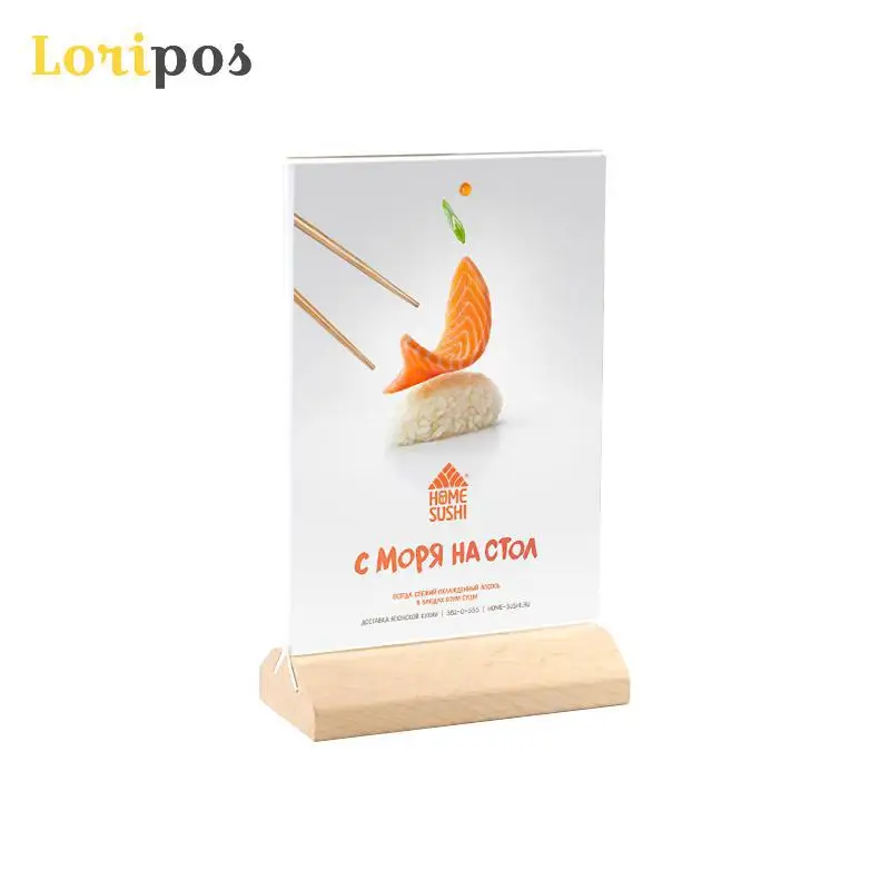 A6 Wooden Acrylic Price Tag Display Stand 105*148mm Table Sign Menu Stand Advertising Poster Picture Frame Label Holder Rack
A6 Wooden Acrylic Price Tag Display Stand 105*148mm Table Sign Menu Stand Advertising Poster Picture Frame Label Holder Rack