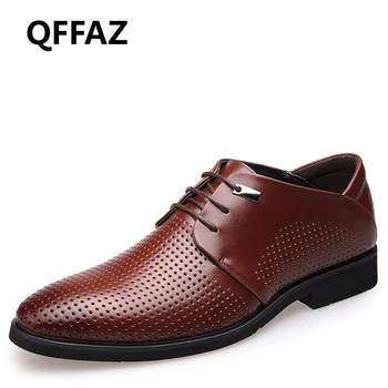 QFFAZ Brand New Top Quality Genuine Leather Shoes Men Oxford Comfortable Men Flats Dress Shoes Men Breathable Summer Shoes
QFFAZ Brand New Top Quality Genuine Leather Shoes Men Oxford Comfortable Men Flats Dress Shoes Men Breathable Summer Shoes