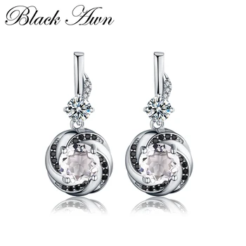 Cute 4.8g 100% 925 Sterling Silver Noble Jewelry Stud Earrings for Women Female Black&White Stone Earring T159
Cute 4.8g 100% 925 Sterling Silver Noble Jewelry Stud Earrings for Women Female Black&White Stone Earring T159