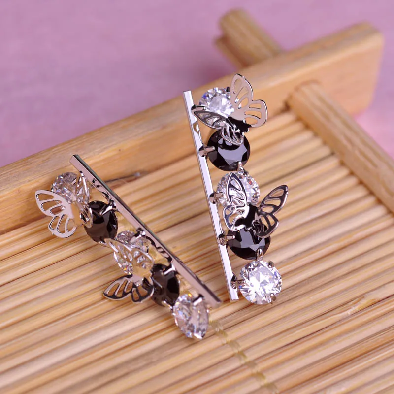 Blucome Clearance Fashion Butterfly Shape Earrings Shiny Zircon Copper Jewelry Women Girls Wedding Party Holiday Ear Accessories
Blucome Clearance Fashion Butterfly Shape Earrings Shiny Zircon Copper Jewelry Women Girls Wedding Party Holiday Ear Accessories