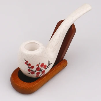 Plum Blossom Pattern Ceramic Pipes Chimney Filter 120mm Long Smoking Pipe Tobacco Pipe Cigar Smoke Narguile Grinder Mouthpiece 
Plum Blossom Pattern Ceramic Pipes Chimney Filter 120mm Long Smoking Pipe Tobacco Pipe Cigar Smoke Narguile Grinder Mouthpiece