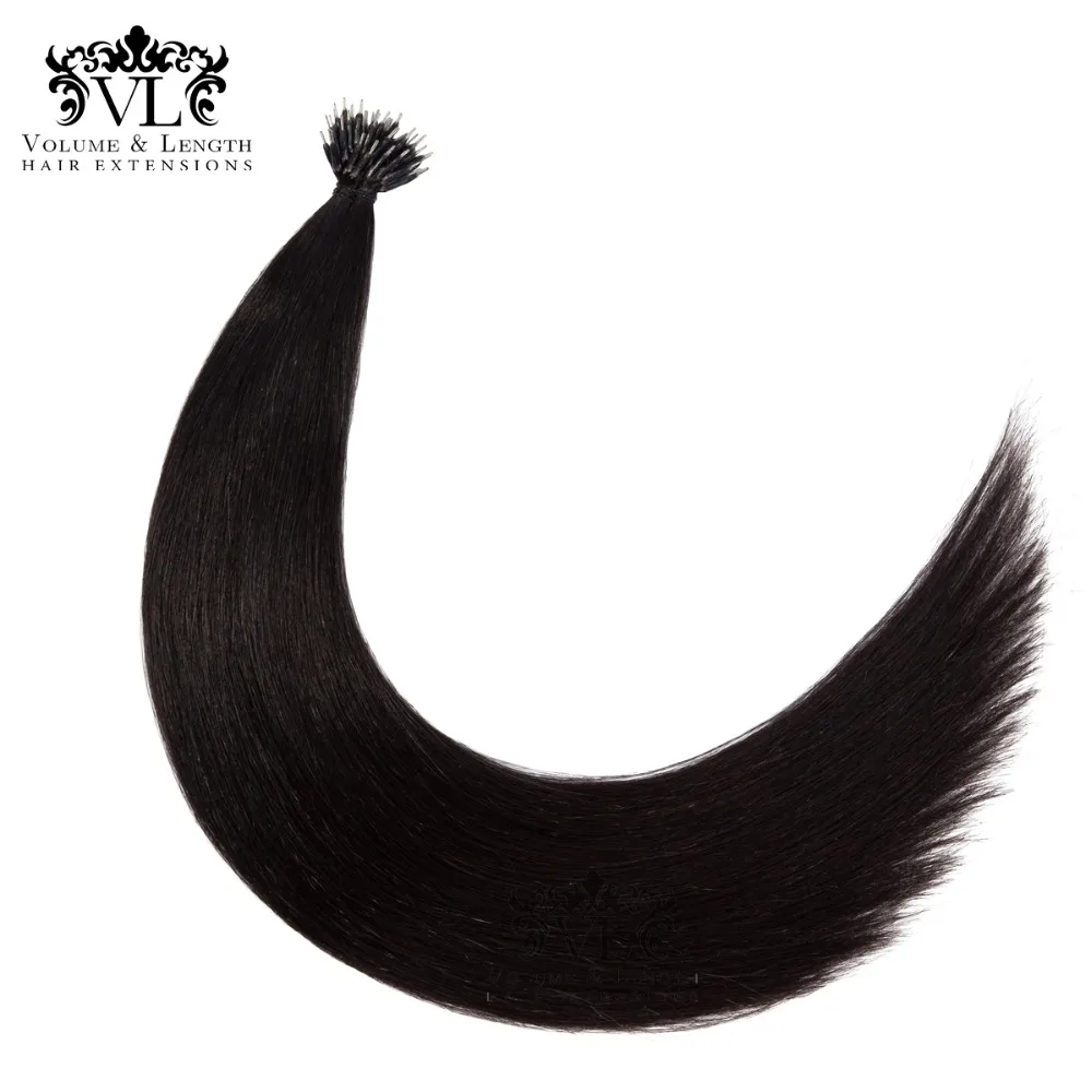 VL Pre Bonded Nano Tip 100% remy наращивание волос 18 '཮ г/упак. прямые волосы салон Уток