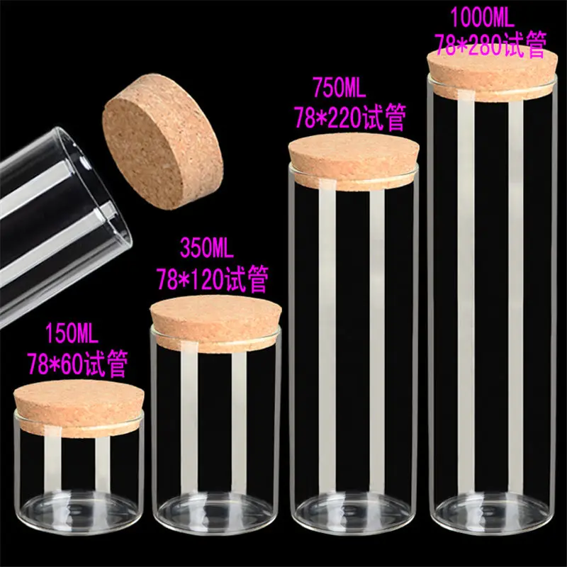Transparent Clear Glass Jars Bottles with Corks Big Container For Decorative Crafts 1L Bottles Jars Gift wedding 4pcs/lot
Transparent Clear Glass Jars Bottles with Corks Big Container For Decorative Crafts 1L Bottles Jars Gift wedding 4pcs/lot