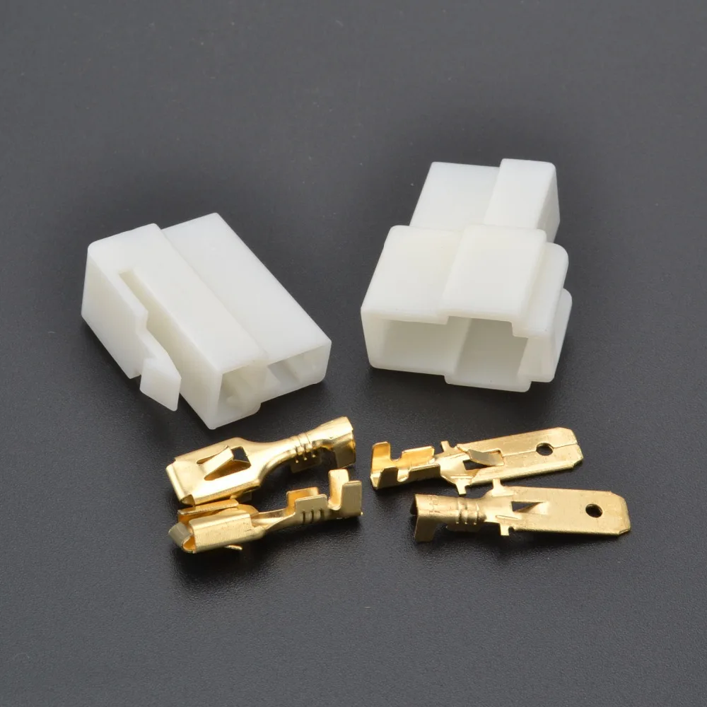 6.3mm connector 2P 2 pin Electrical 6.3 Connector Kits Male Female socket plug for Motorcycle Car
6.3mm connector 2P 2 pin Electrical 6.3 Connector Kits Male Female socket plug for Motorcycle Car