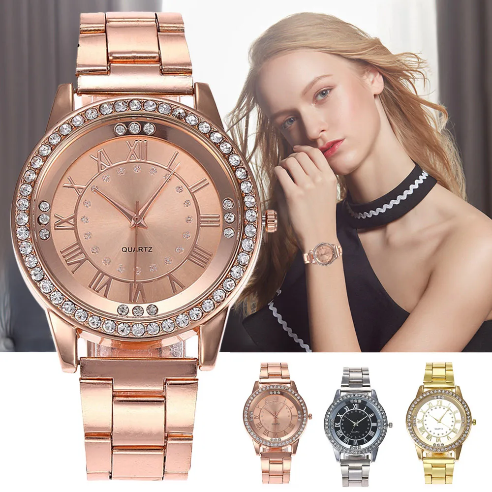 Luxury Watch Womern Famous Brand Women's Men's Crystal Rhinestone Stainless Steel Analog Quartz Wrist Watch dames horloge #03
Luxury Watch Womern Famous Brand Women's Men's Crystal Rhinestone Stainless Steel Analog Quartz Wrist Watch dames horloge #03