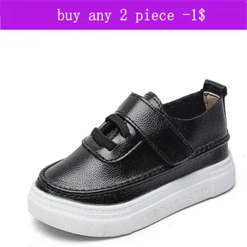 Fashion Kids Sneakers For Boys Tenis Infantil Breathable PU Leather Soft School Little Boys Shoes White Black Size 26-36 
Fashion Kids Sneakers For Boys Tenis Infantil Breathable PU Leather Soft School Little Boys Shoes White Black Size 26-36