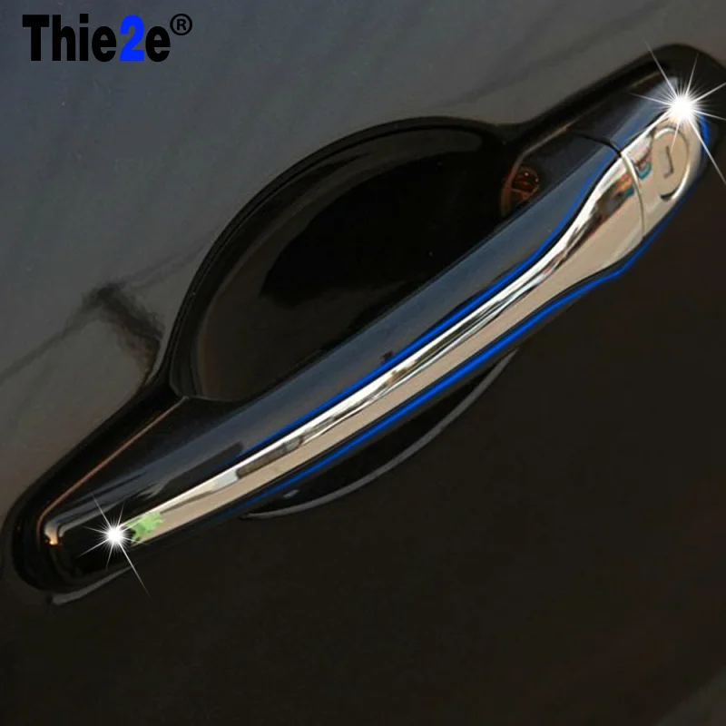 Хромированная отделка дверной ручки для Peugeot 2008 3008 408 308 Citroen C QUATRE автомобильные