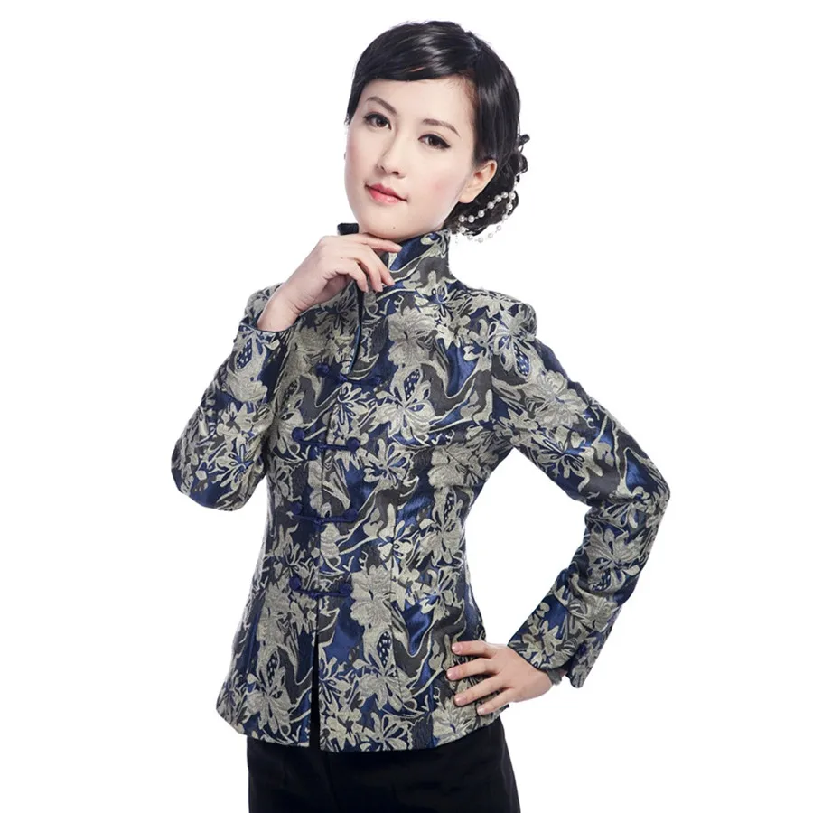 Hot Sale Blue Chinese Female Satin Jacket Women Autumn Winter Coat Elegant Printing Overcoat Size S M L XL XXL XXXL
Hot Sale Blue Chinese Female Satin Jacket Women Autumn Winter Coat Elegant Printing Overcoat Size S M L XL XXL XXXL