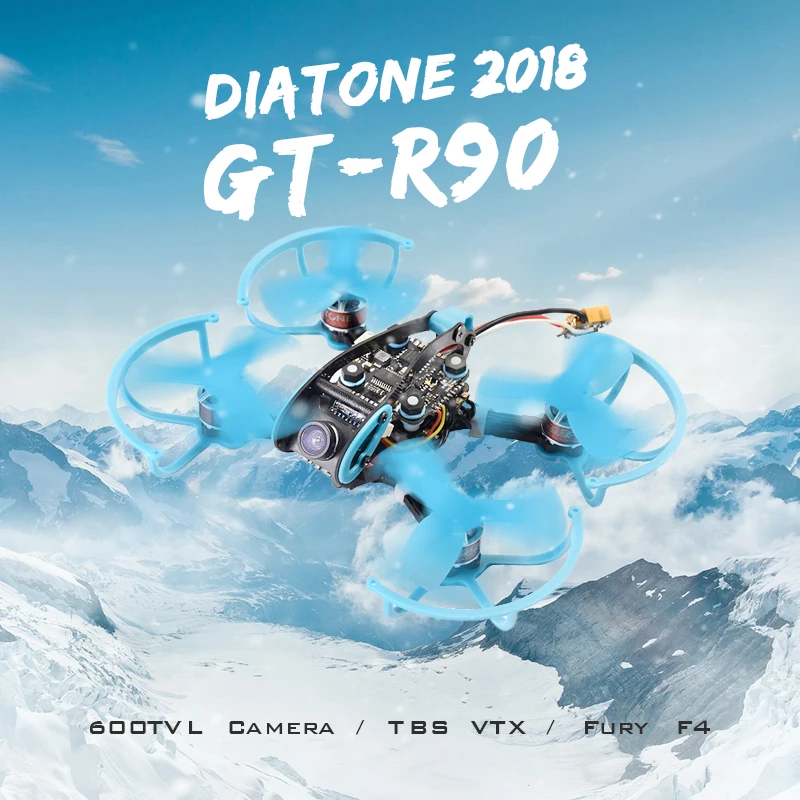 

Diatone 2018 GT-R90 FPV Racing Drone F4 Integrated OSD TBS VTX G1 600TVL 15A BLHeli_S ESC RC Quadcopter PNP VS Eachine Lizard95