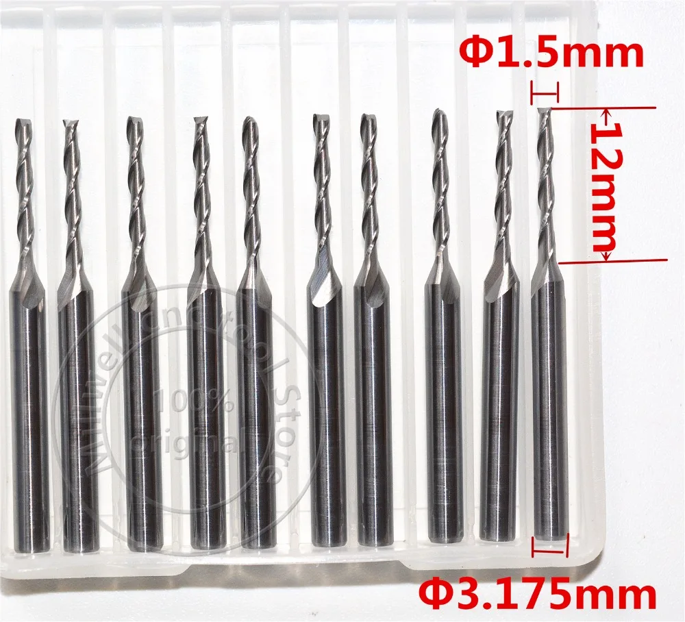 3.175mm*1.5mm*12mm,Freeshipping,CNC wood tools,carbide End Mill,woodworking insert router bit,Tungsten milling ,MDF,PVC,Acrylic
3.175mm*1.5mm*12mm,Freeshipping,CNC wood tools,carbide End Mill,woodworking insert router bit,Tungsten milling ,MDF,PVC,Acrylic