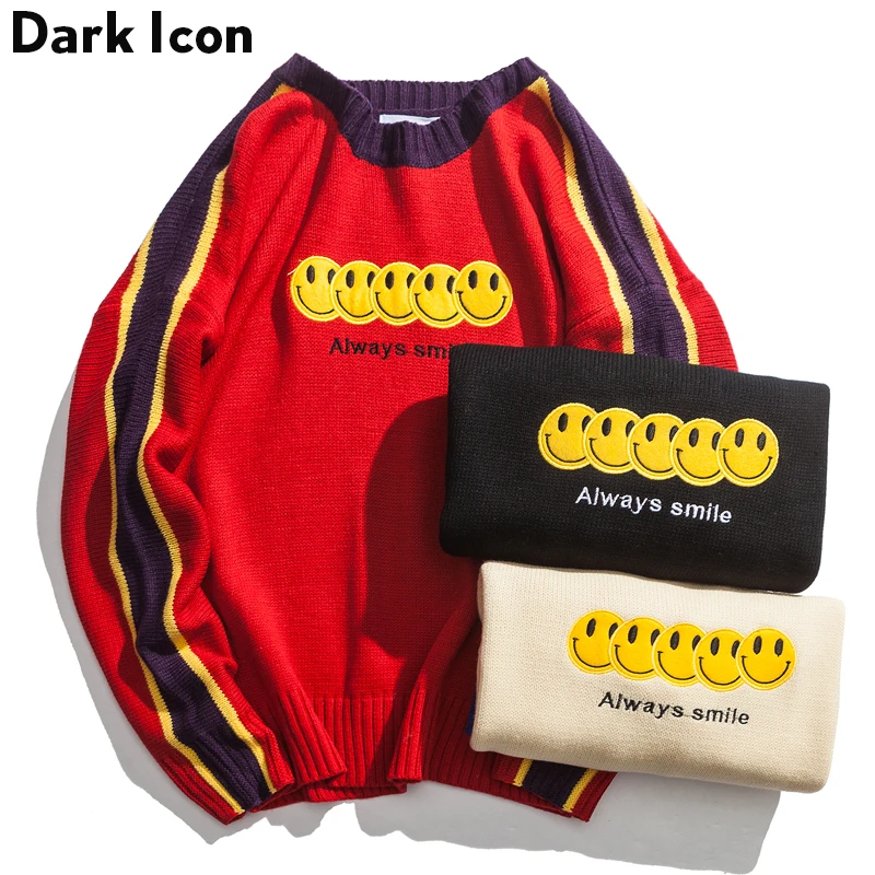 Men's Sweater 2018 Winter New pattern Many Smiling Angels Embroidery Oversize Sweater Preppy Style Sweater 3 Colors
Men's Sweater 2018 Winter New pattern Many Smiling Angels Embroidery Oversize Sweater Preppy Style Sweater 3 Colors