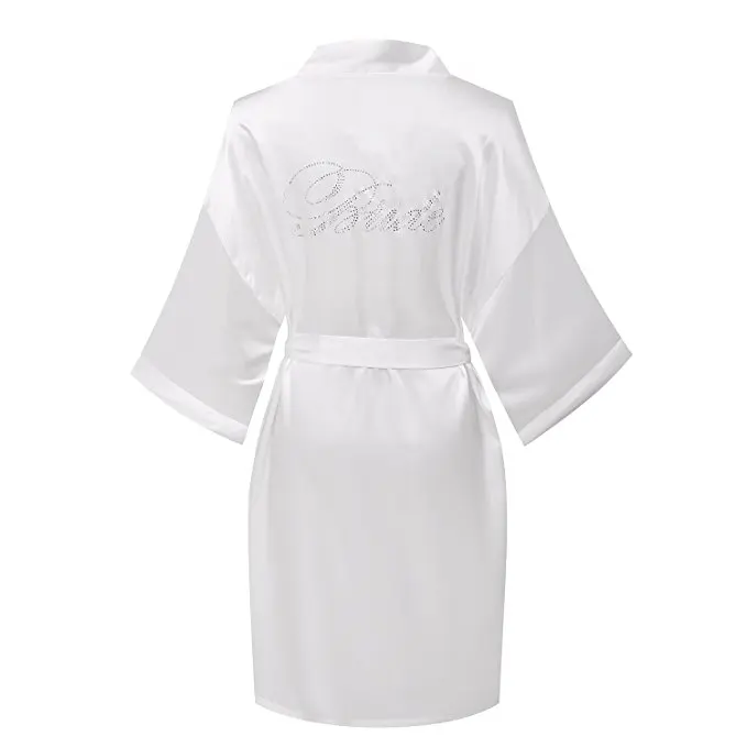 Yukata Bride Robe Satin Nightdress Wedding Dress Clear Rhinestones Bride Bridesmaid Letter Robes Adult Woman Bathrobe Pajamas
Yukata Bride Robe Satin Nightdress Wedding Dress Clear Rhinestones Bride Bridesmaid Letter Robes Adult Woman Bathrobe Pajamas