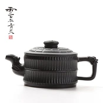 Black Pottery Teapot Ceramic Large With Filter Teapot Home Kung Fu Tea Set Small Japanese Simple Stoneware Xi Shi Pot 13
Black Pottery Teapot Ceramic Large With Filter Teapot Home Kung Fu Tea Set Small Japanese Simple Stoneware Xi Shi Pot 13