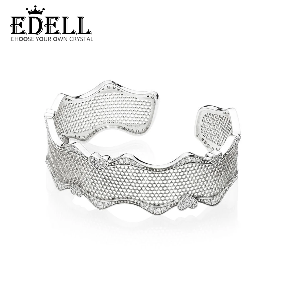 EDELL 100% 925 Sterling Silver New 597704CZ LACE OF LOVE BANGLE Original Women Charming Bracelet Gift Jewelry Factory Direct
EDELL 100% 925 Sterling Silver New 597704CZ LACE OF LOVE BANGLE Original Women Charming Bracelet Gift Jewelry Factory Direct