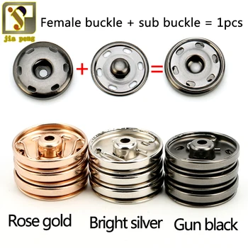 New (10 pcs pack) Dark buckle hand sewing Clothing Leather Buttons Decorations 15mm to 25mm Metal silver Golden Gun Black Roun
New (10 pcs pack) Dark buckle hand sewing Clothing Leather Buttons Decorations 15mm to 25mm Metal silver Golden Gun Black Roun