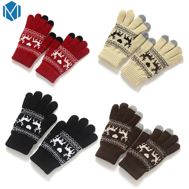 Fashion Knit Gloves For Women Men Screen Sense Gloves Soft Warm Winter Moose Full Finger Gloves Deer Mittens Christmas Gifts
Fashion Knit Gloves For Women Men Screen Sense Gloves Soft Warm Winter Moose Full Finger Gloves Deer Mittens Christmas Gifts