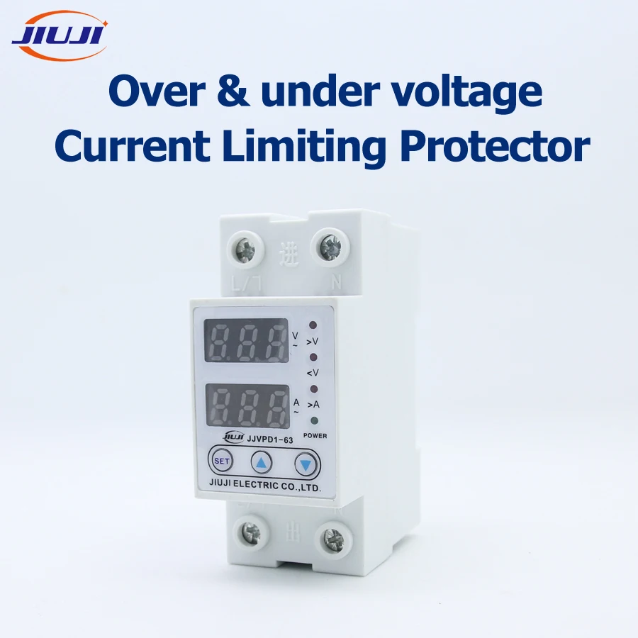 JJVPD1-63A 220VDinRail Adjustable Over and Under Voltage Protective Device Protector Relay Current Limiting Protection Voltmeter
JJVPD1-63A 220VDinRail Adjustable Over and Under Voltage Protective Device Protector Relay Current Limiting Protection Voltmeter