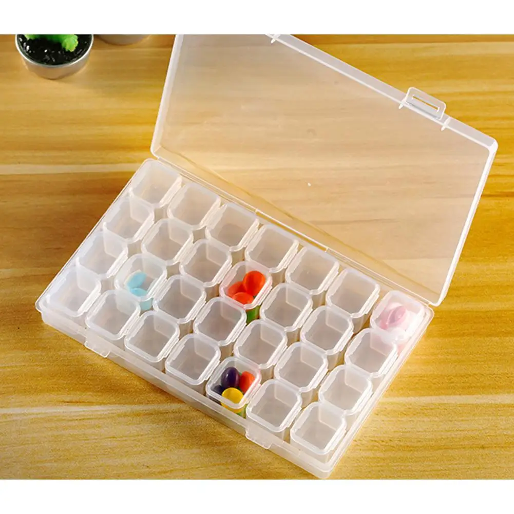 1PC Organize 28 Slots Adjustable Jewelry Storage Box Diamond Embroidery Box Craft Beads DIY Home Storage Tools
1PC Organize 28 Slots Adjustable Jewelry Storage Box Diamond Embroidery Box Craft Beads DIY Home Storage Tools